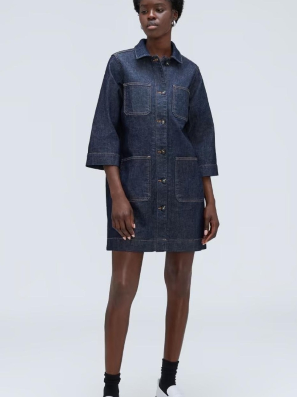 EVERLANE Denim Chore Dress